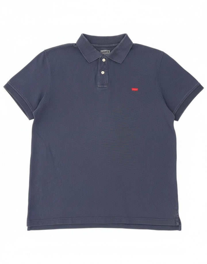 Męska koszulka polo Levi's, duża, granatowa, bawełniana