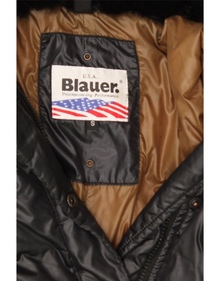 BLAUER Womens Padded Jacket UK 10 Small Black Polyester Vintage Blauer and Second-Hand Blauer from Messina Hembry 