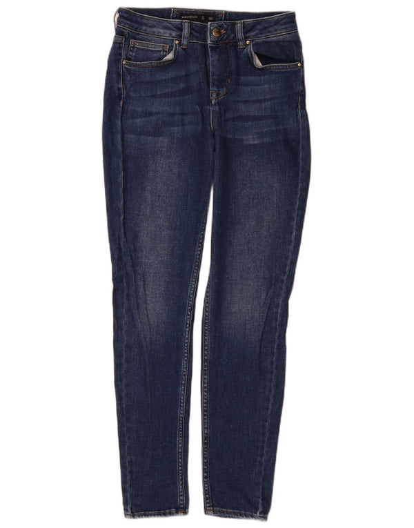 Karen Millen Damskie Skinny Jeans UK 8 Small W26 L29 Niebieska bawełna