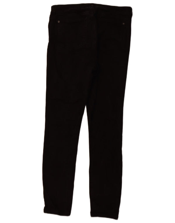 Damskie jeansy skinny z wysokim stanem WHITE STUFF UK 14, duże W32 L29, czarne