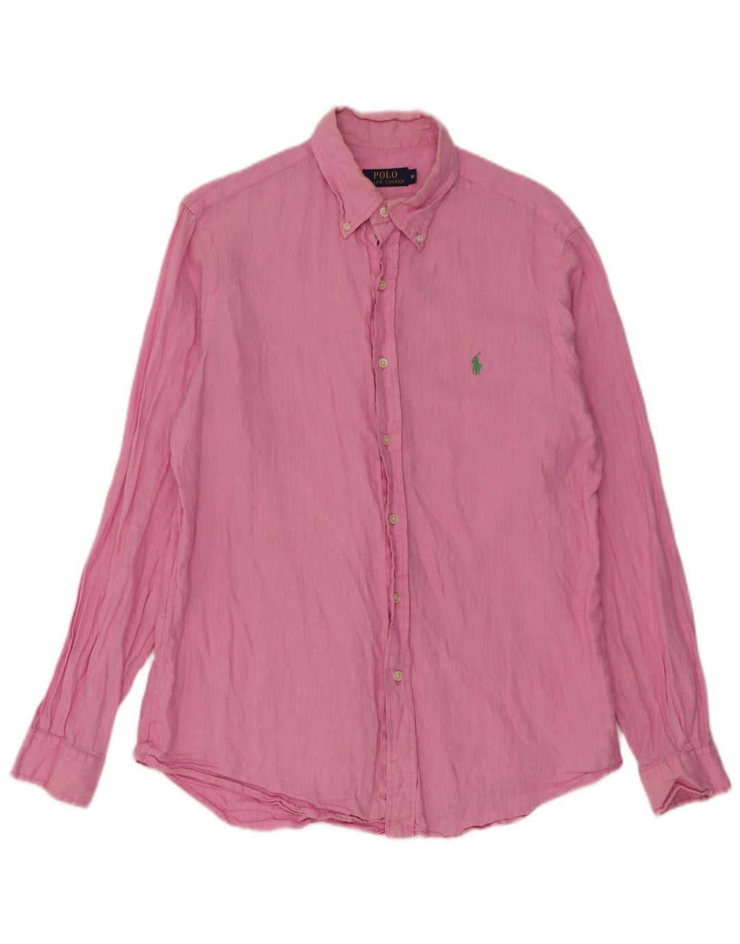 Koszula męska Polo Ralph Lauren, średnia, różowa lniana