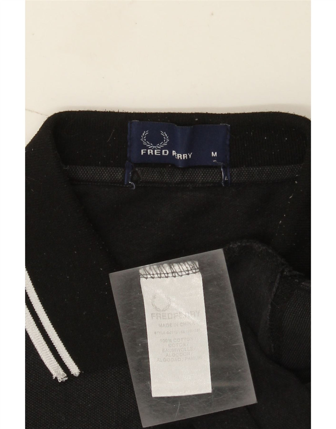 Męska koszulka polo Fred Perry, średnia czarna, bawełniana
