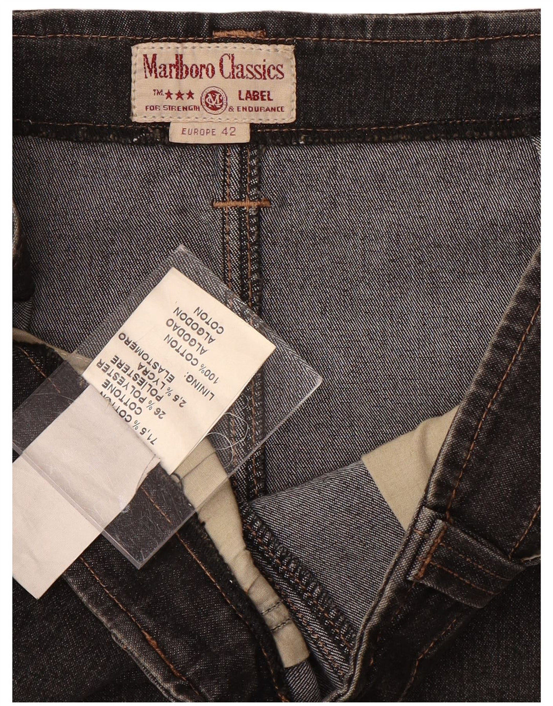 MARLBORO CLASSICS Damska spódnica dżinsowa Maxi z wysokim stanem EU 42 XL W28 Szara