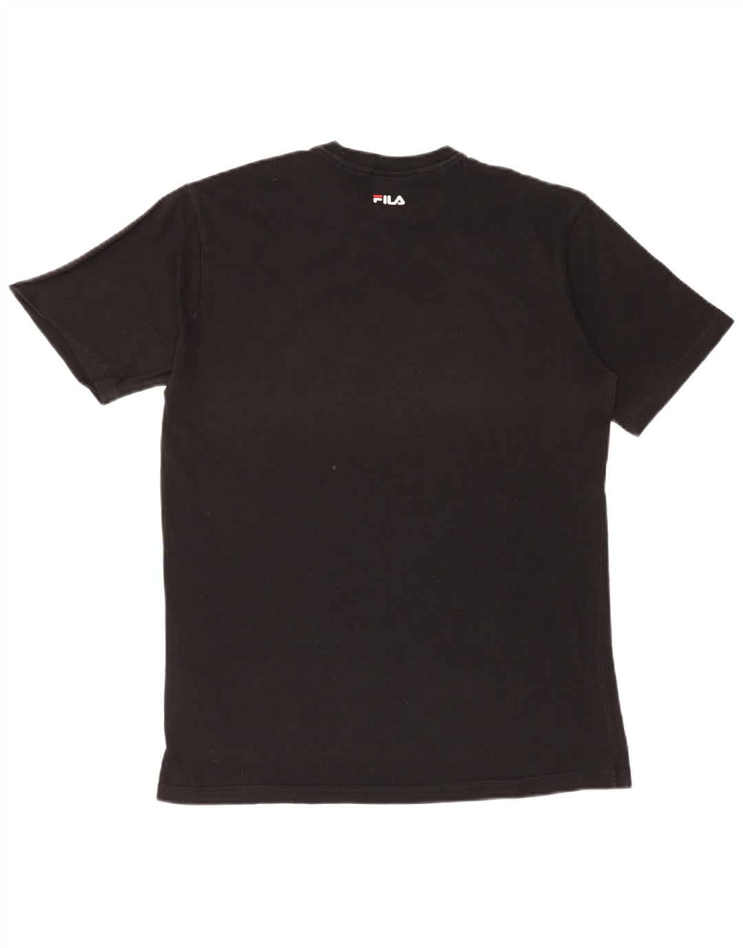 Męski T-shirt z grafiką Fila, mały, czarny, bawełniany