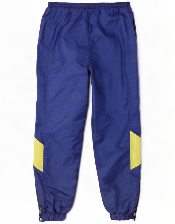 Vintage Męskie spodnie dresowe Joggers XL Niebieskie bloki kolorów Poliamid