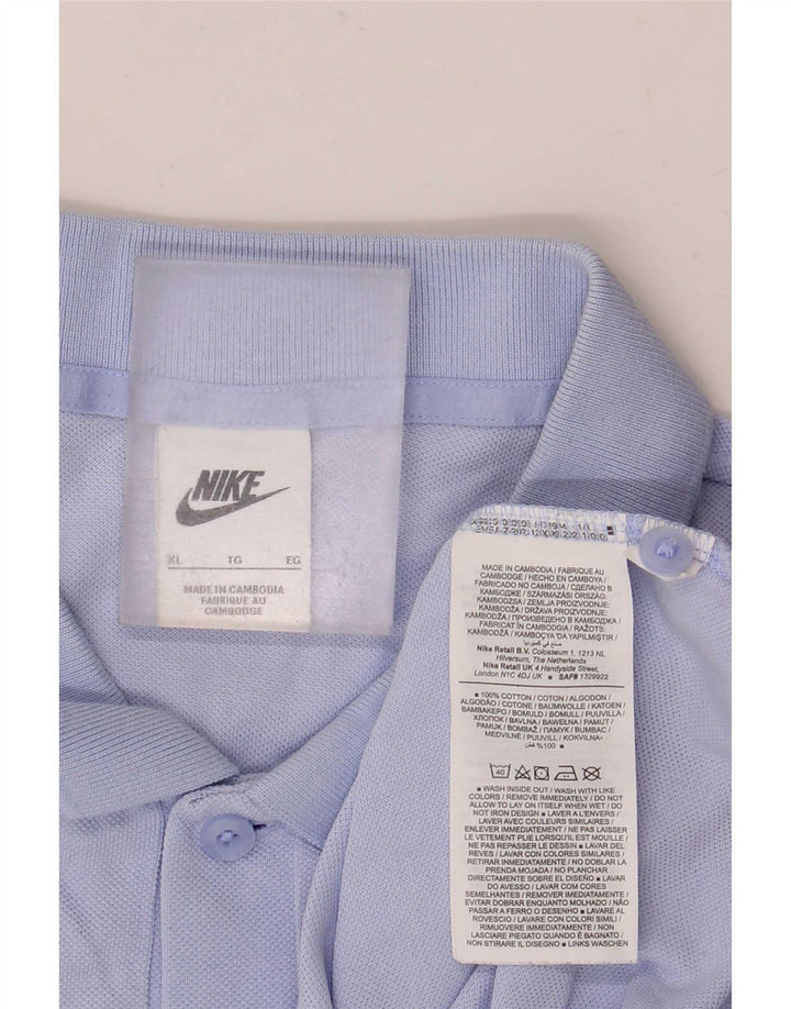 Męska koszulka polo Nike XL, niebieska, bawełniana