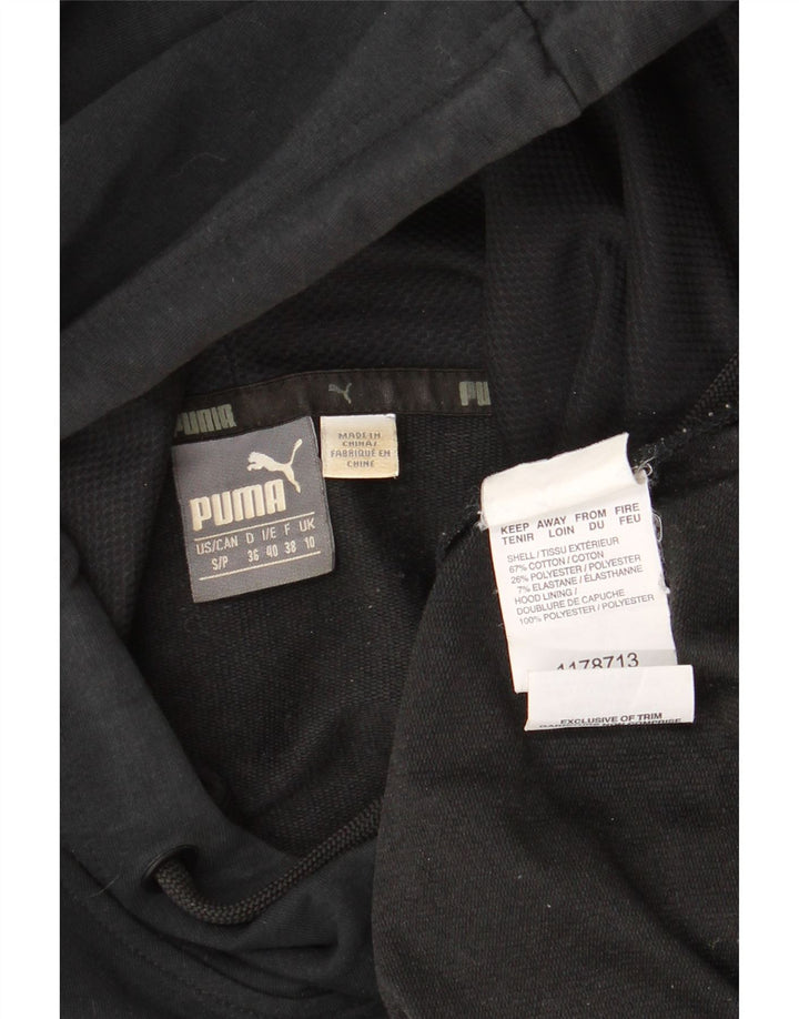 Damski sweter z kapturem PUMA UK 10, mały, czarny, bawełniany