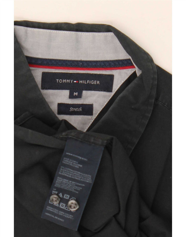 Koszula męska Tommy Hilfiger, średnia czarna, bawełniana
