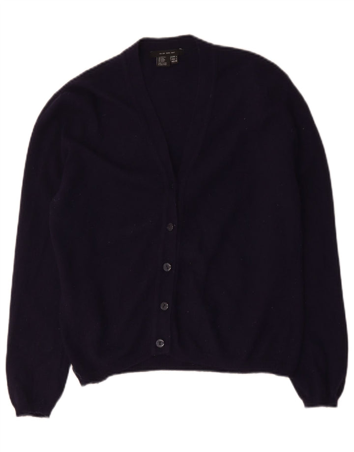 Sweter damski Zara Cardigan UK 14, duży, granatowy, wełniany