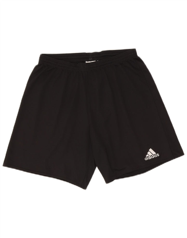 Męskie spodenki sportowe Adidas Climalite, średni czarny poliester
