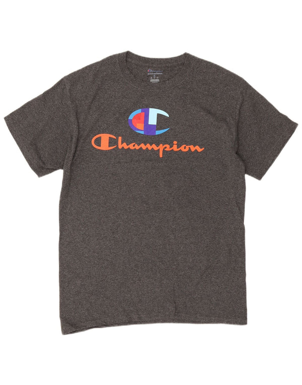 Męski T-shirt Champion z grafiką, średni szary