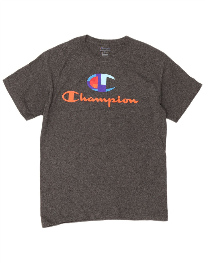Męski T-shirt Champion z grafiką, średni szary