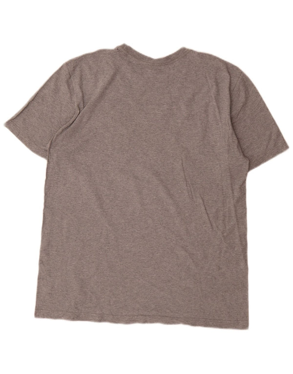 Męski T-shirt Nike z grafiką, duży, szary, nakrapiany