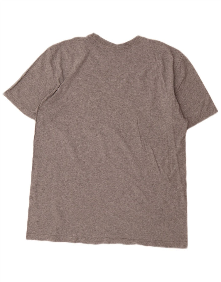 Męski T-shirt Nike z grafiką, duży, szary, nakrapiany