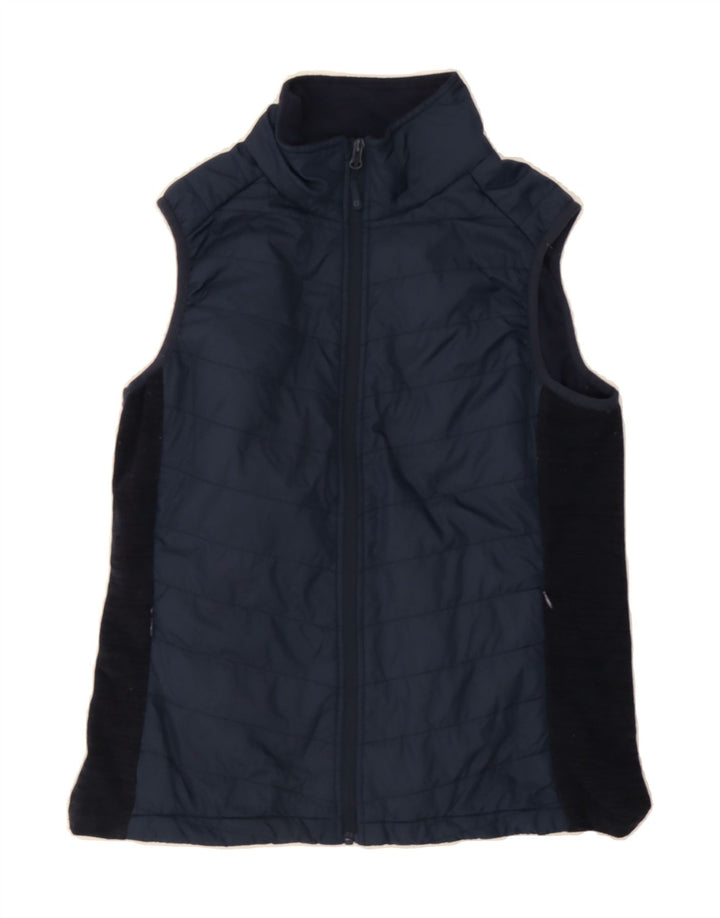 MOUNTAIN WAREHOUSE Womens Padded Gilet UK 12 Medium  Navy Blue Colourblock Vintage Mountain Warehouse and Second-Hand Mountain Warehouse from Messina Hembry 