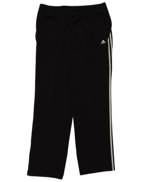 Męskie spodnie dresowe Adidas, duże, czarne, poliestrowe