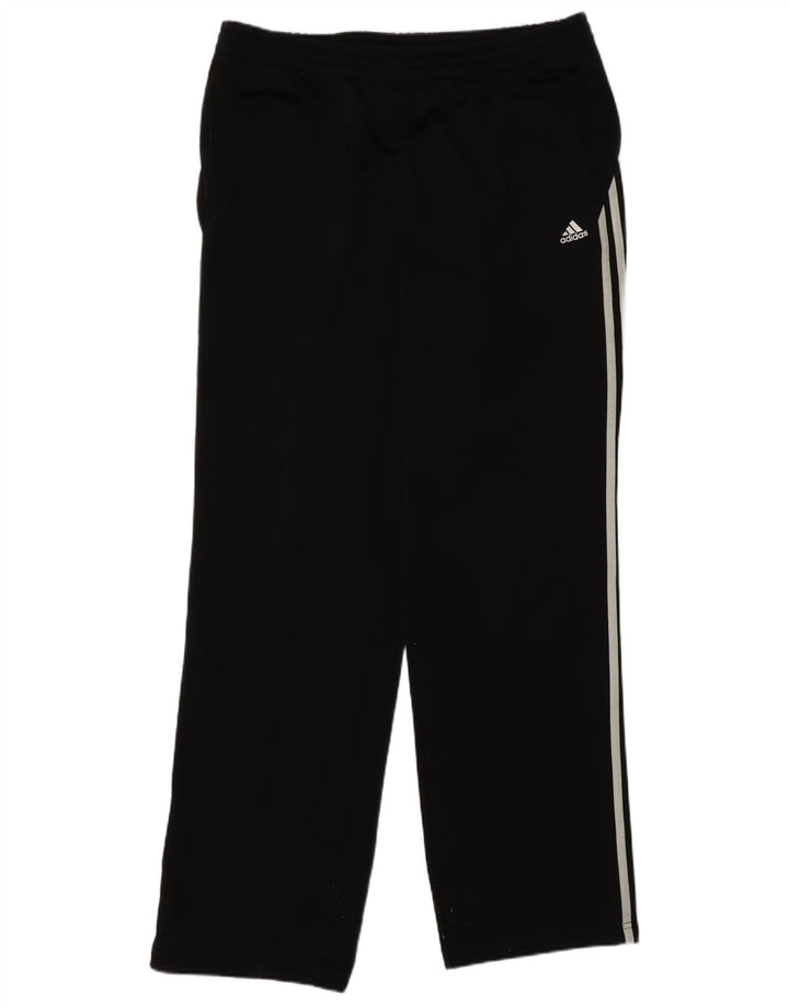 Męskie spodnie dresowe Adidas, duże, czarne, poliestrowe