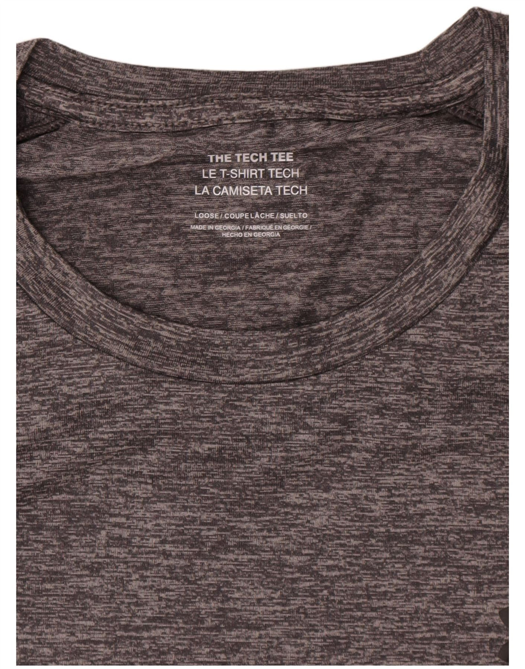 Męski t-shirt Under Armour Top 2XL, szary, nakrapiany poliester