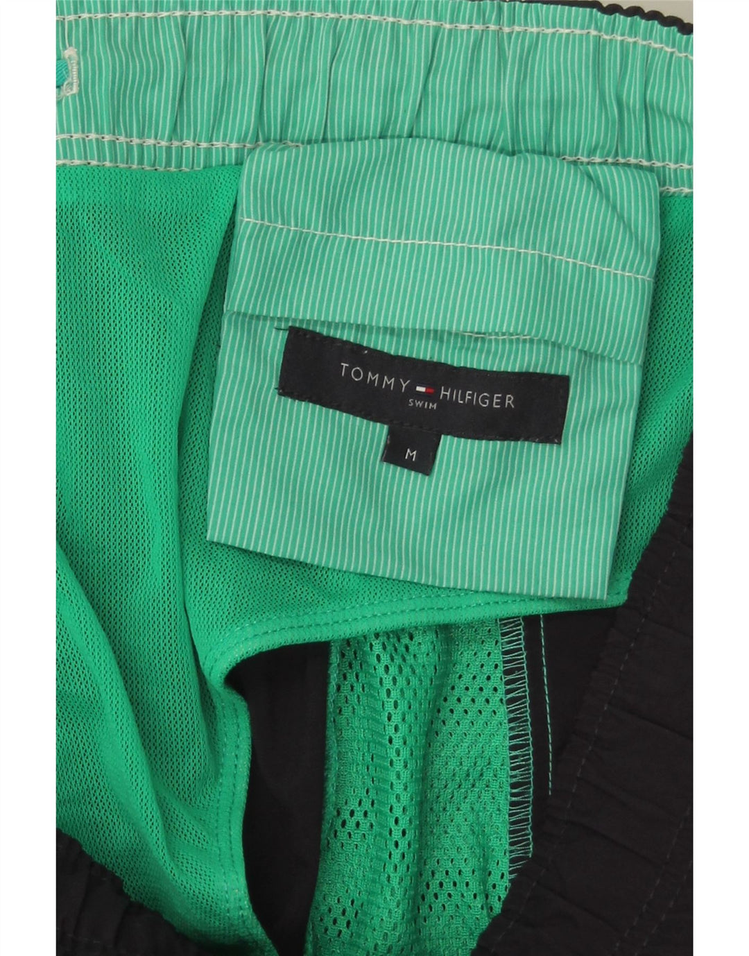 Męskie spodenki kąpielowe TOMMY HILFIGER, średni granatowy nylon