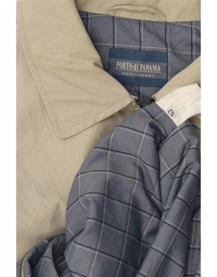 PORTO DI PANAMA Mens Bomber Jacket IT 52 XL Grey Vintage Porto Di Panama and Second-Hand Porto Di Panama from Messina Hembry 