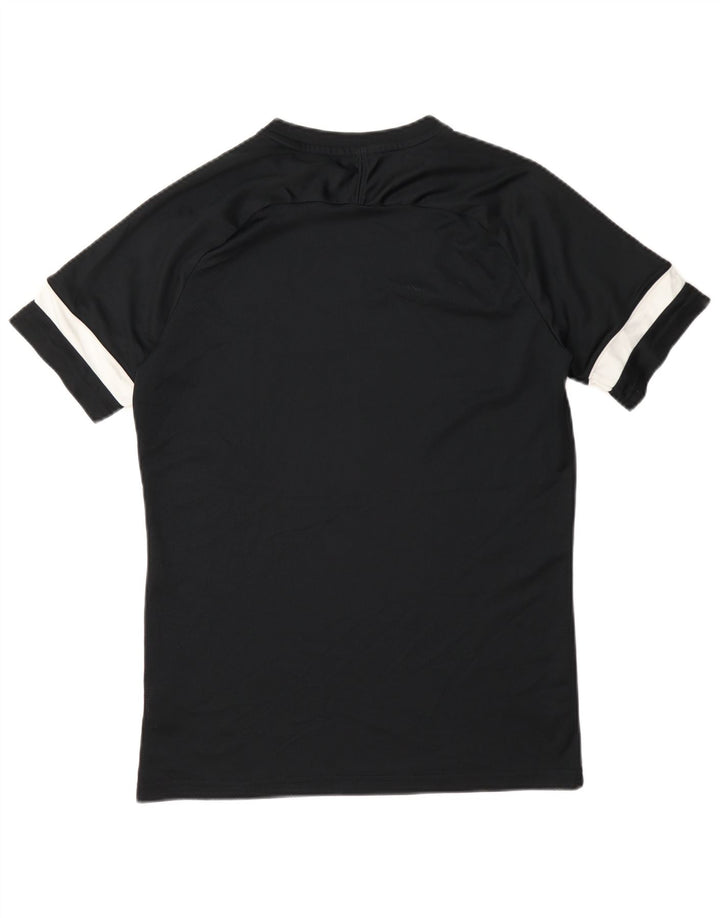 Męski T-shirt Nike Dri Fit Top, średni czarny poliester z blokami kolorów