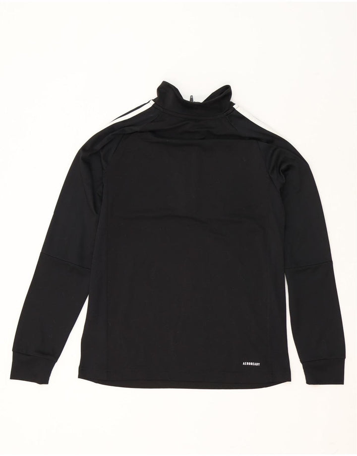 Chłopięcy dres Adidas Aeroready z zamkiem błyskawicznym na szyi, 13-14 lat, czarny