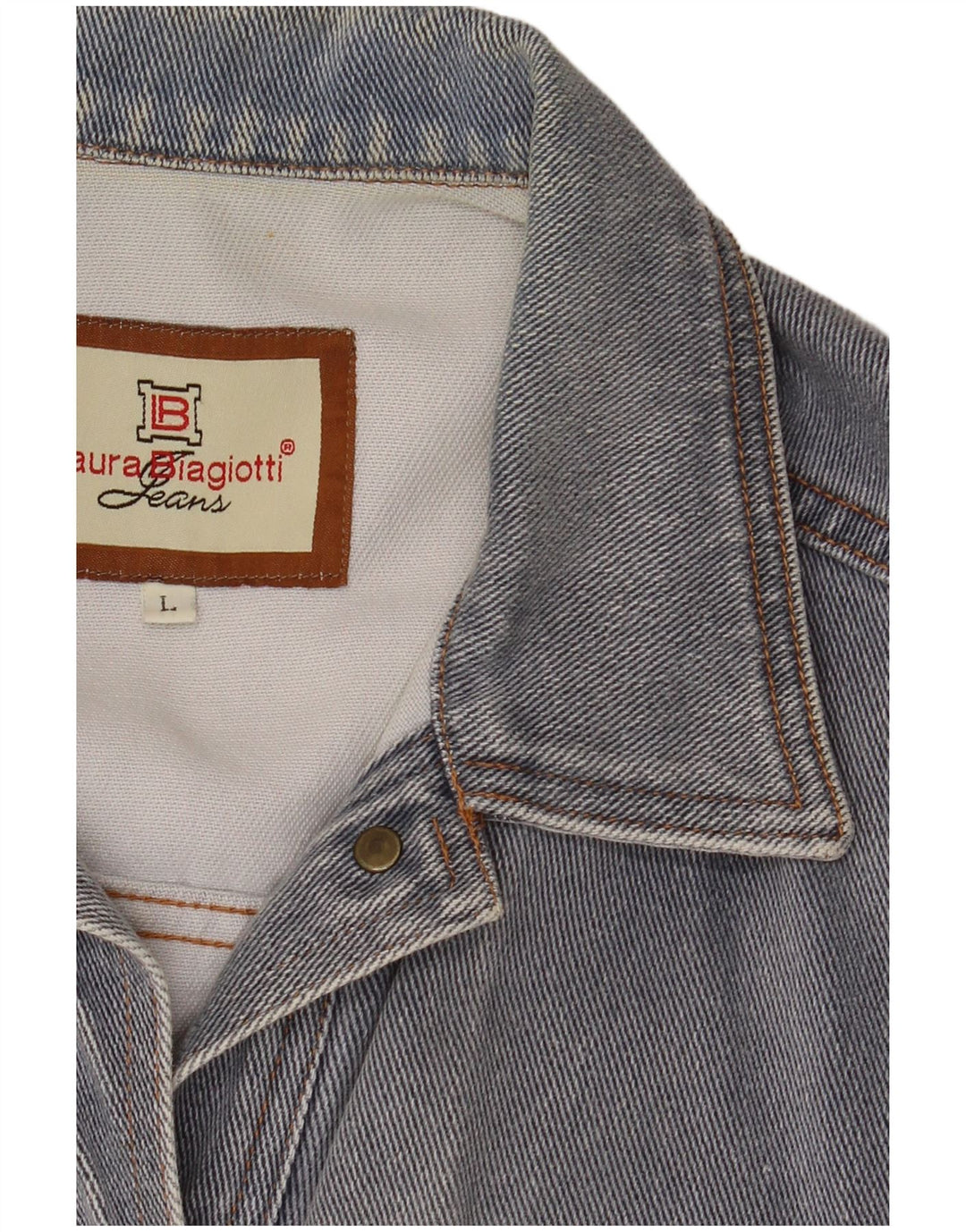 Damska kurtka dżinsowa LAURA BIAGIOTTI UK 16, duża niebieska