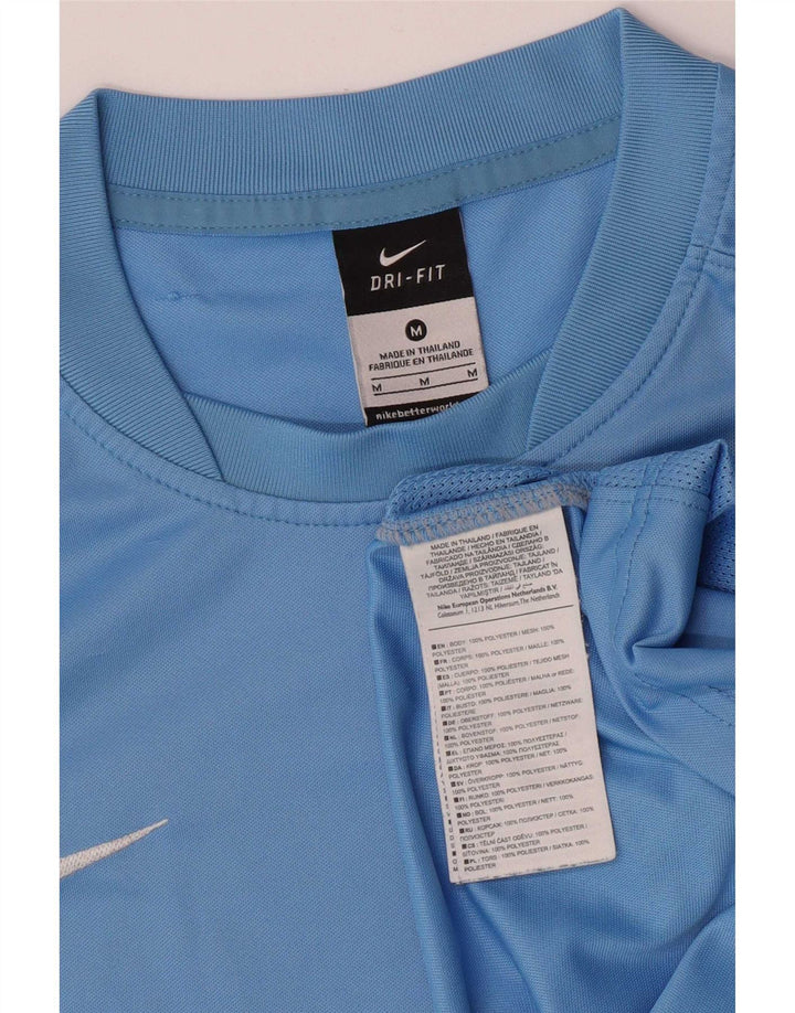 Męska koszulka Nike Dri Fit Top, średni niebieski poliester