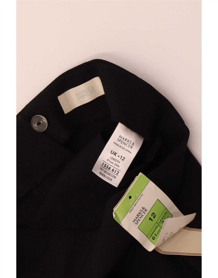 Marks & Spencer Damska spódnica ołówkowa UK 12 Medium W34 Czarny poliester