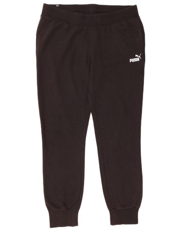 Damskie spodnie dresowe PUMA Joggers UK 16, duże, czarne, bawełniane