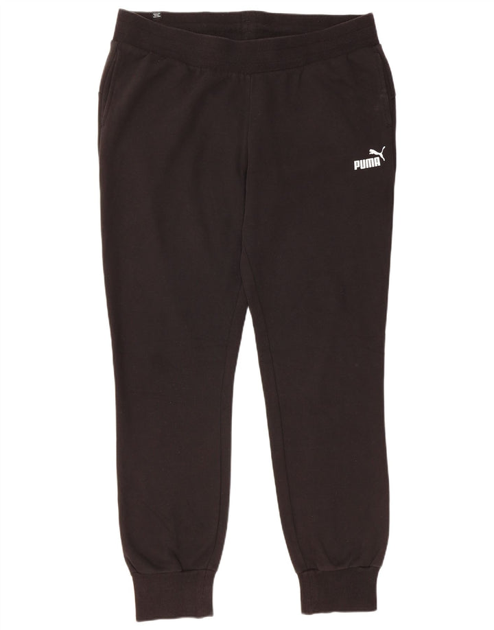 Damskie spodnie dresowe PUMA Joggers UK 16, duże, czarne, bawełniane