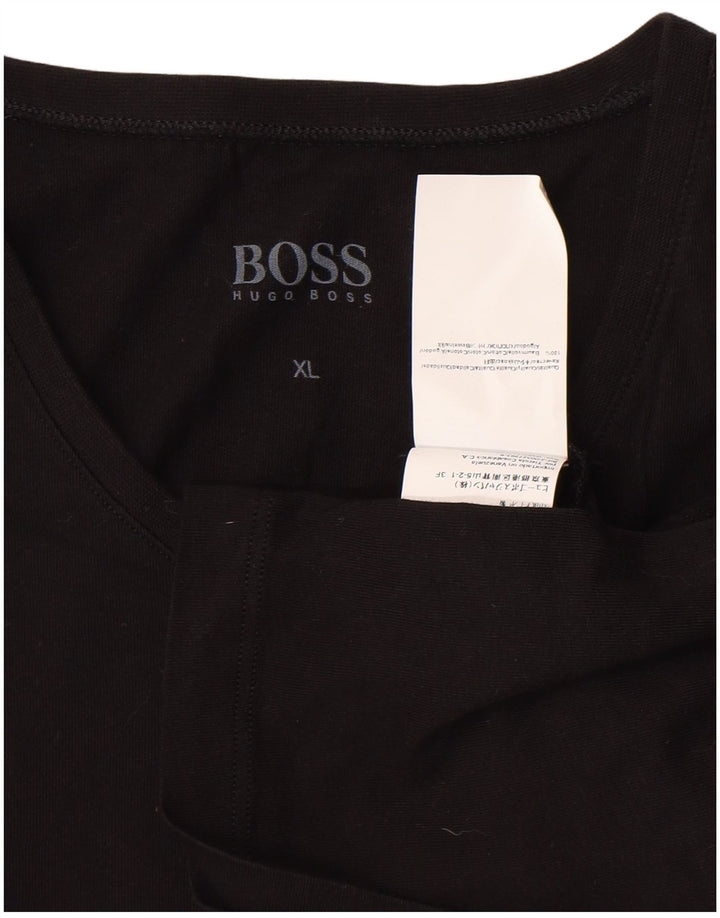 T-shirt męski HUGO BOSS Top XL, czarny, bawełniany