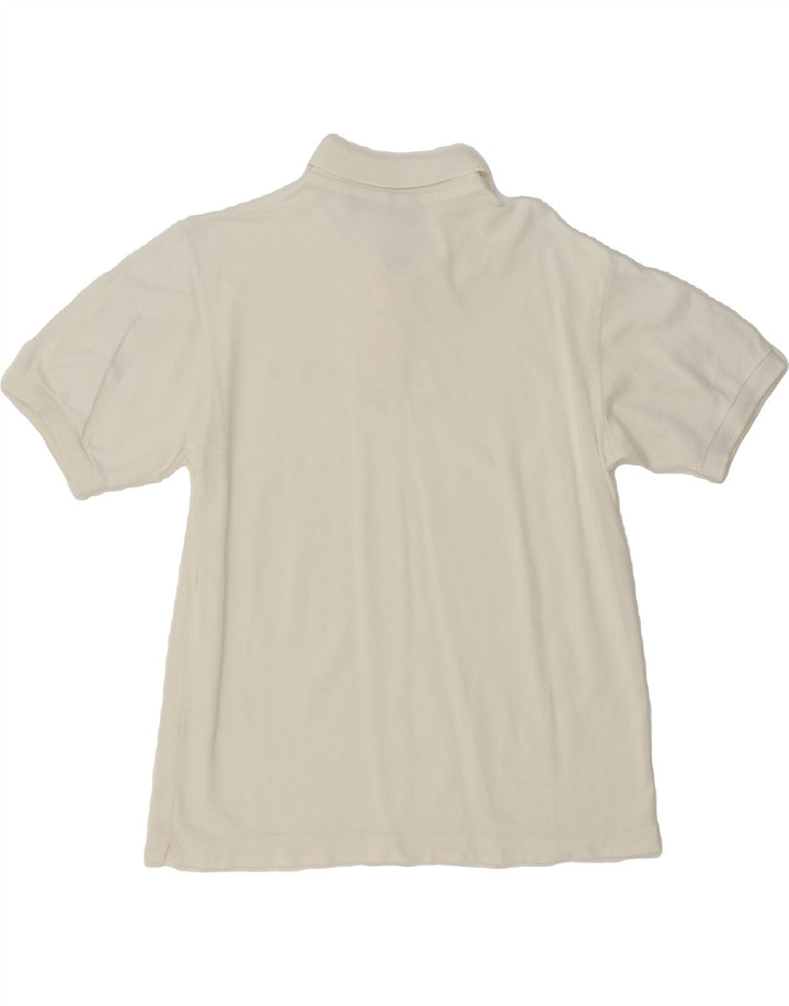 DIADORA Mens Polo Shirt Medium White Cotton Vintage Diadora and Second-Hand Diadora from Messina Hembry 