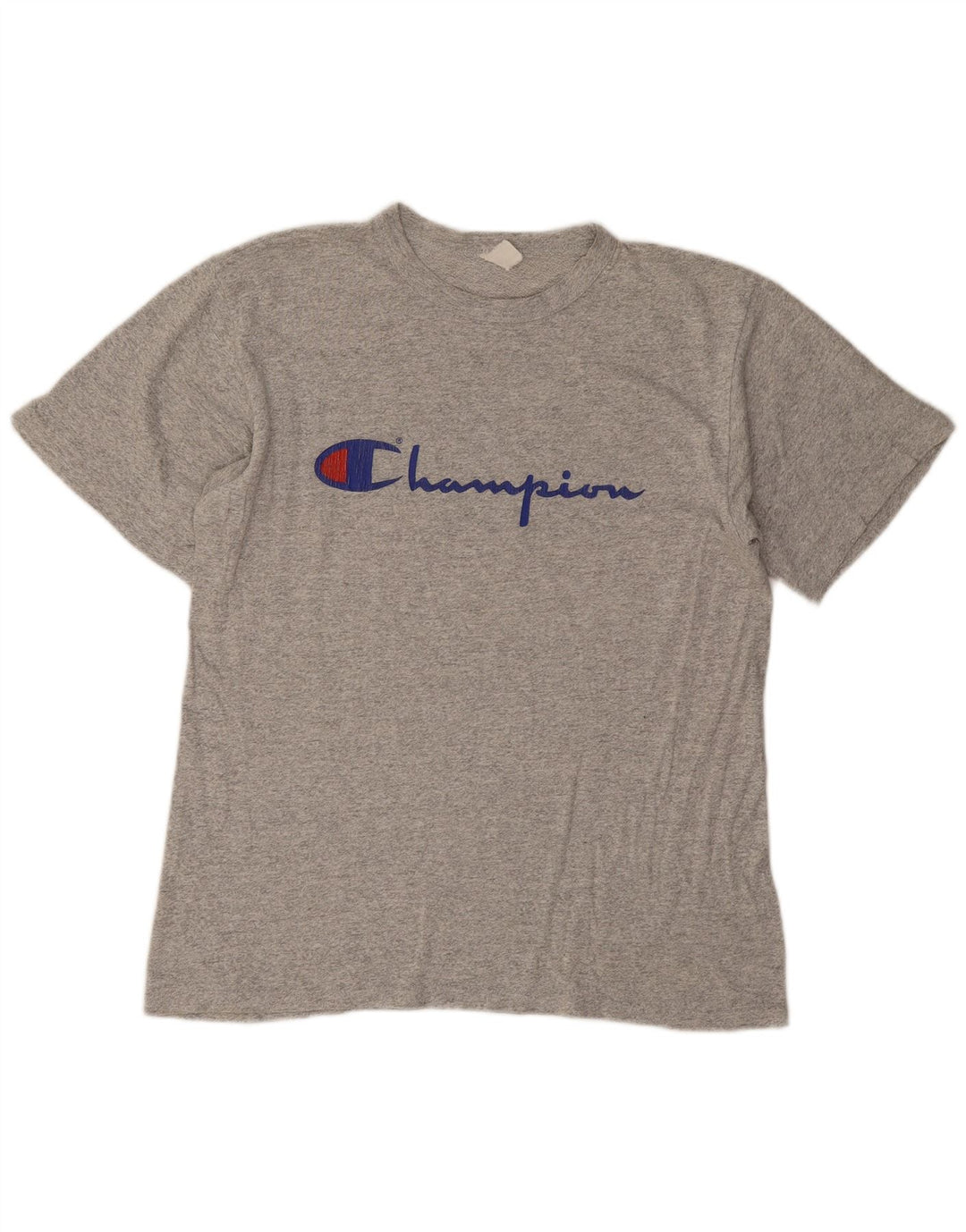 Męski T-shirt Champion z grafiką, duży, szary, nakrapiany
