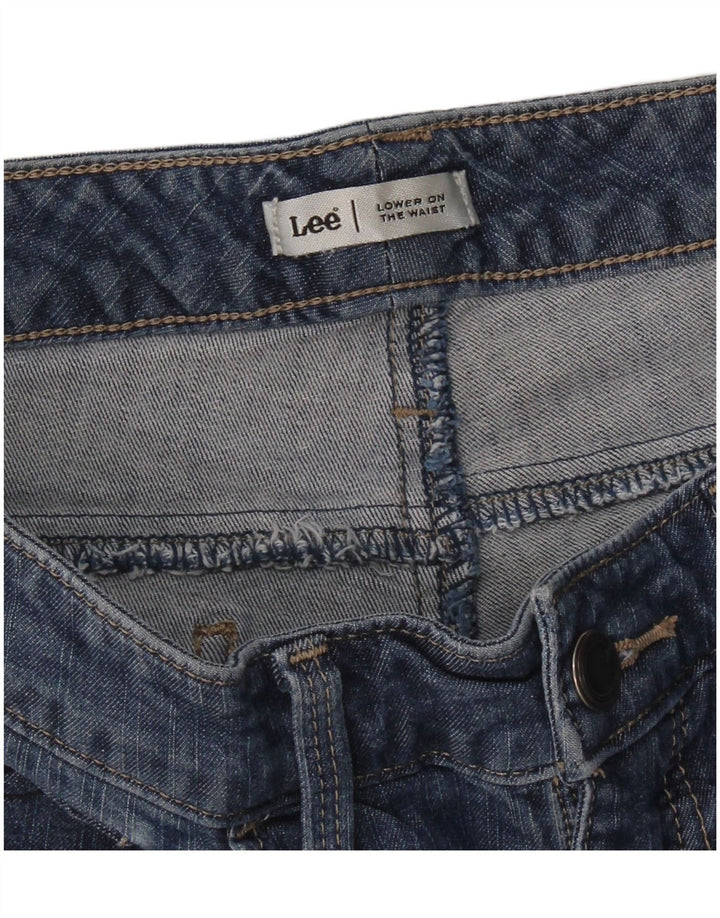 Damskie jeansy Capri LEE W30 L19 Niebieskie