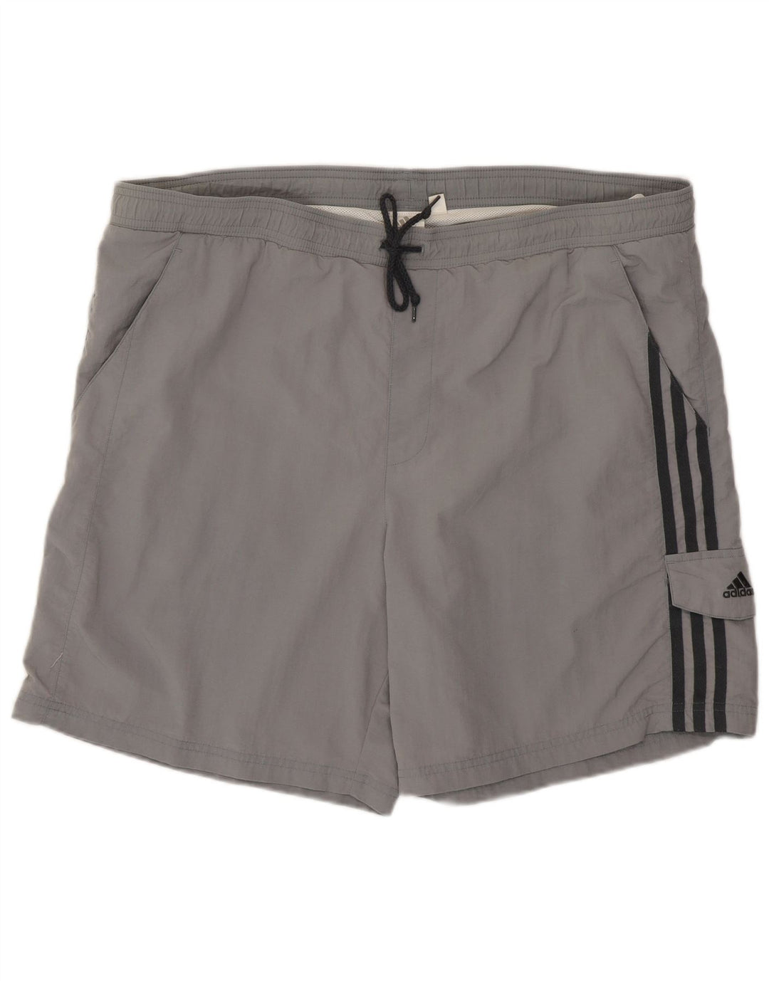 Męskie spodenki kąpielowe Adidas, duże, szare, poliamidowe