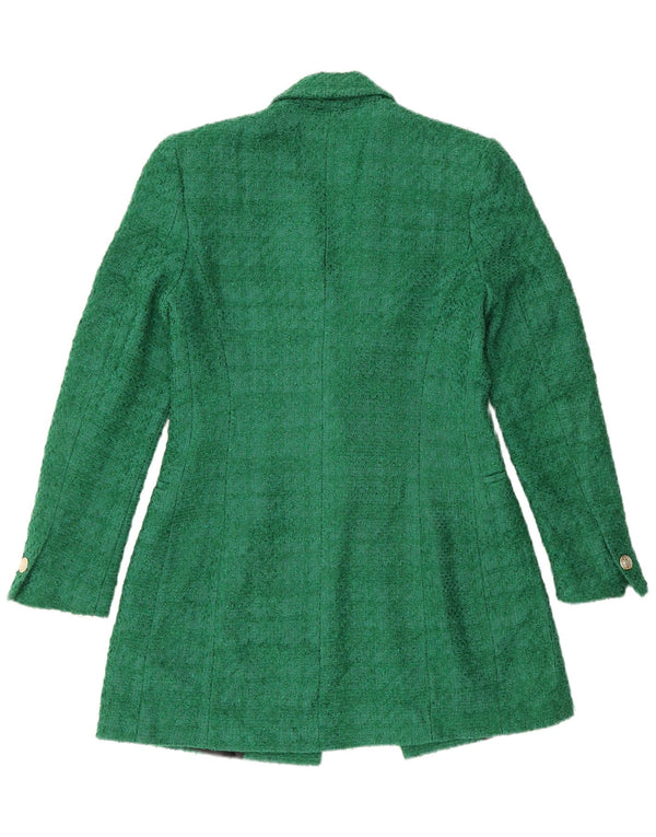 Płaszcz damski Zara UK 10 Small, zielony, akrylowy