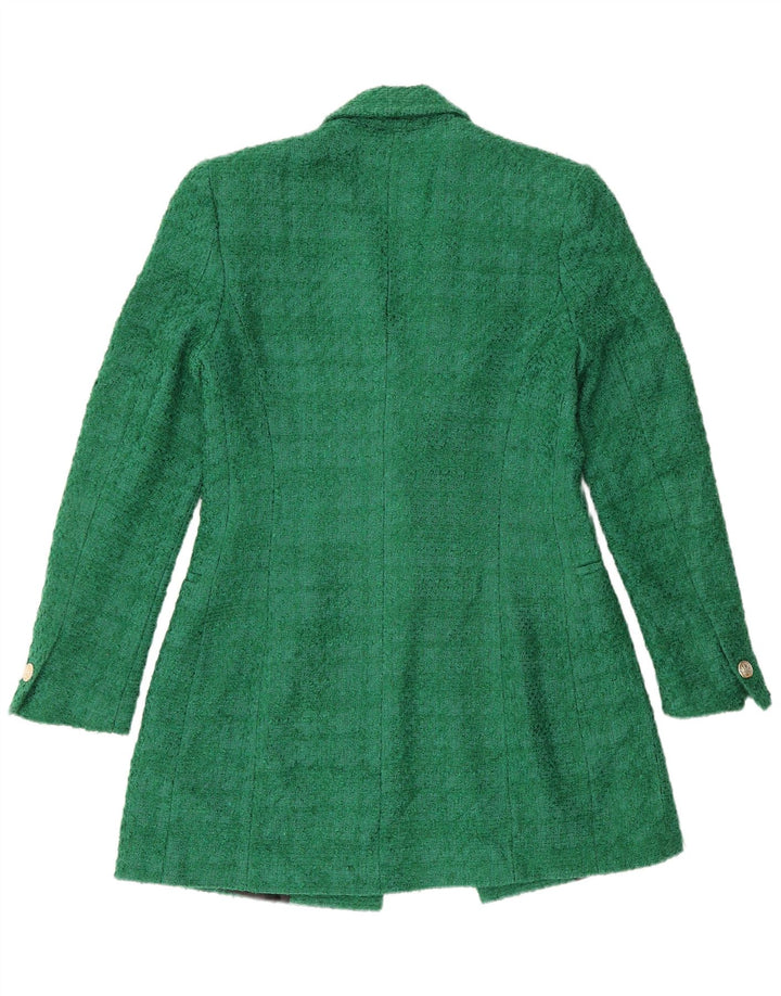 Płaszcz damski Zara UK 10 Small, zielony, akrylowy