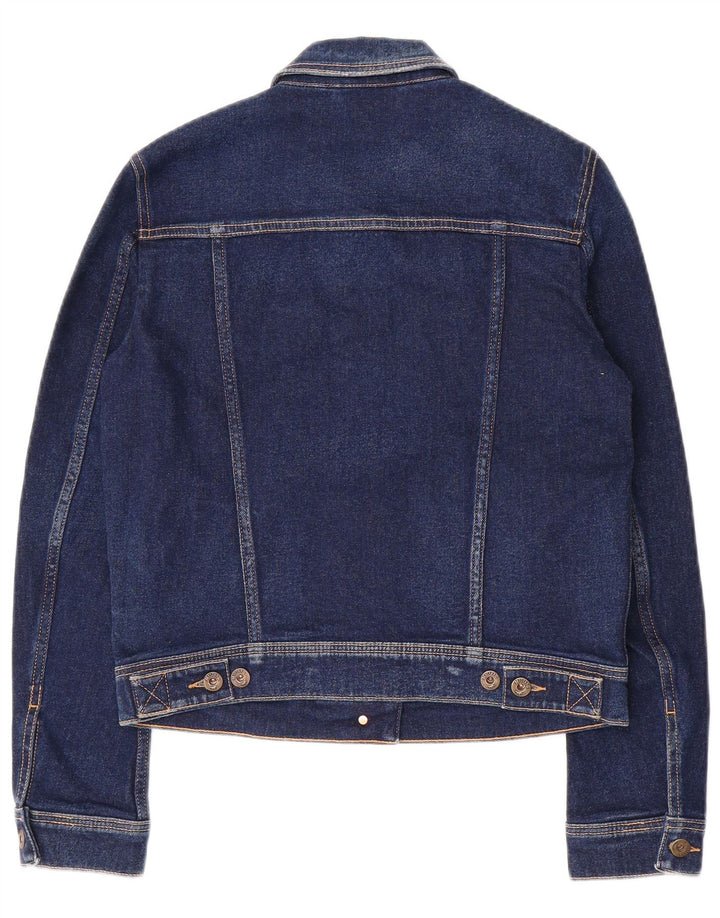 MUSTANG Womens Denim Jacket UK 14 Medium Navy Blue
