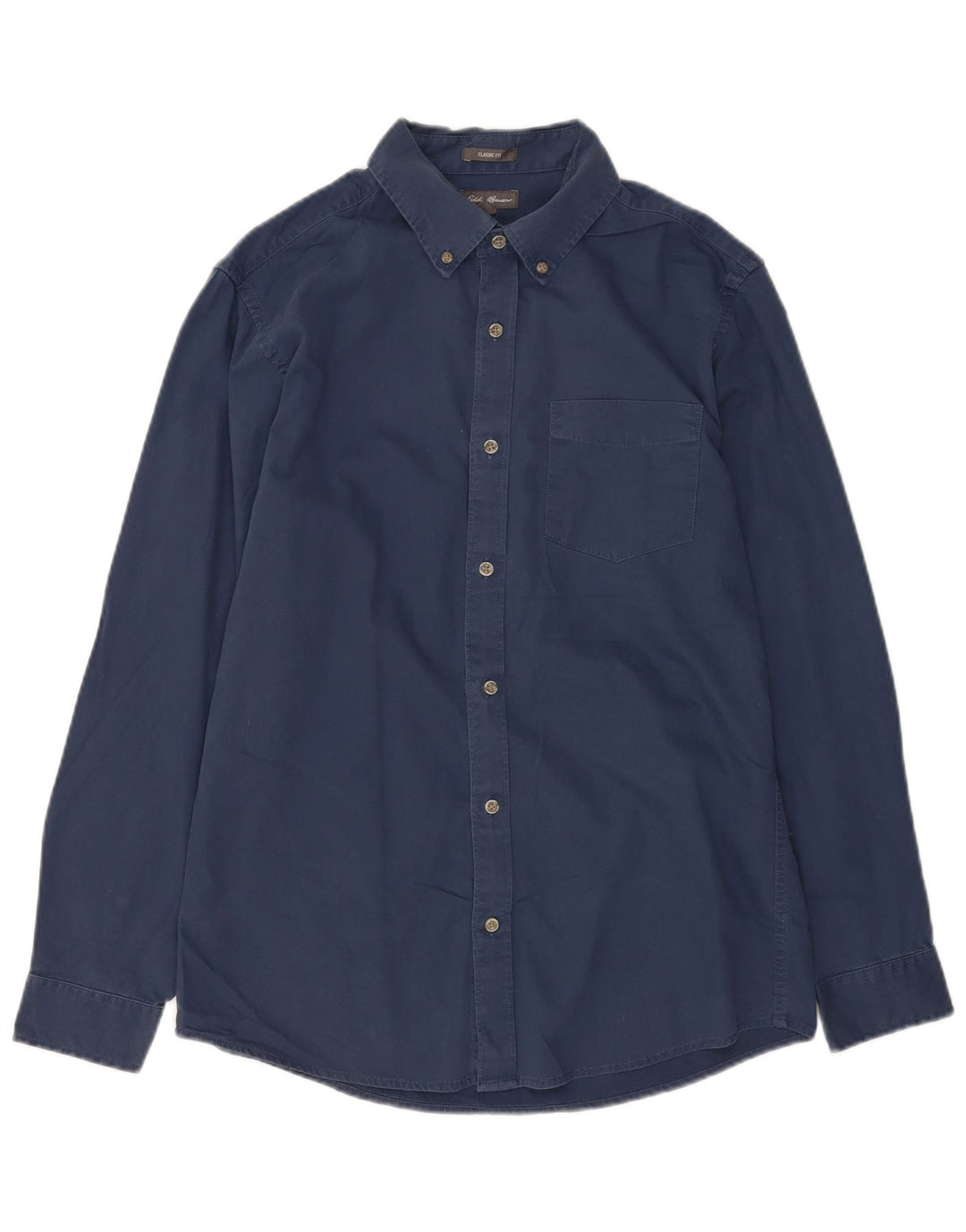 Koszula męska Eddie Bauer o klasycznym kroju, średnia, granatowa, bawełniana
