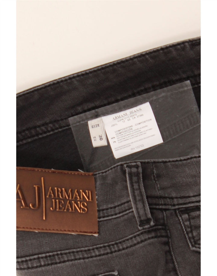 ARMANI Womens Skinny Jeans W30 L34 Grey Cotton Vintage Armani and Second-Hand Armani from Messina Hembry 