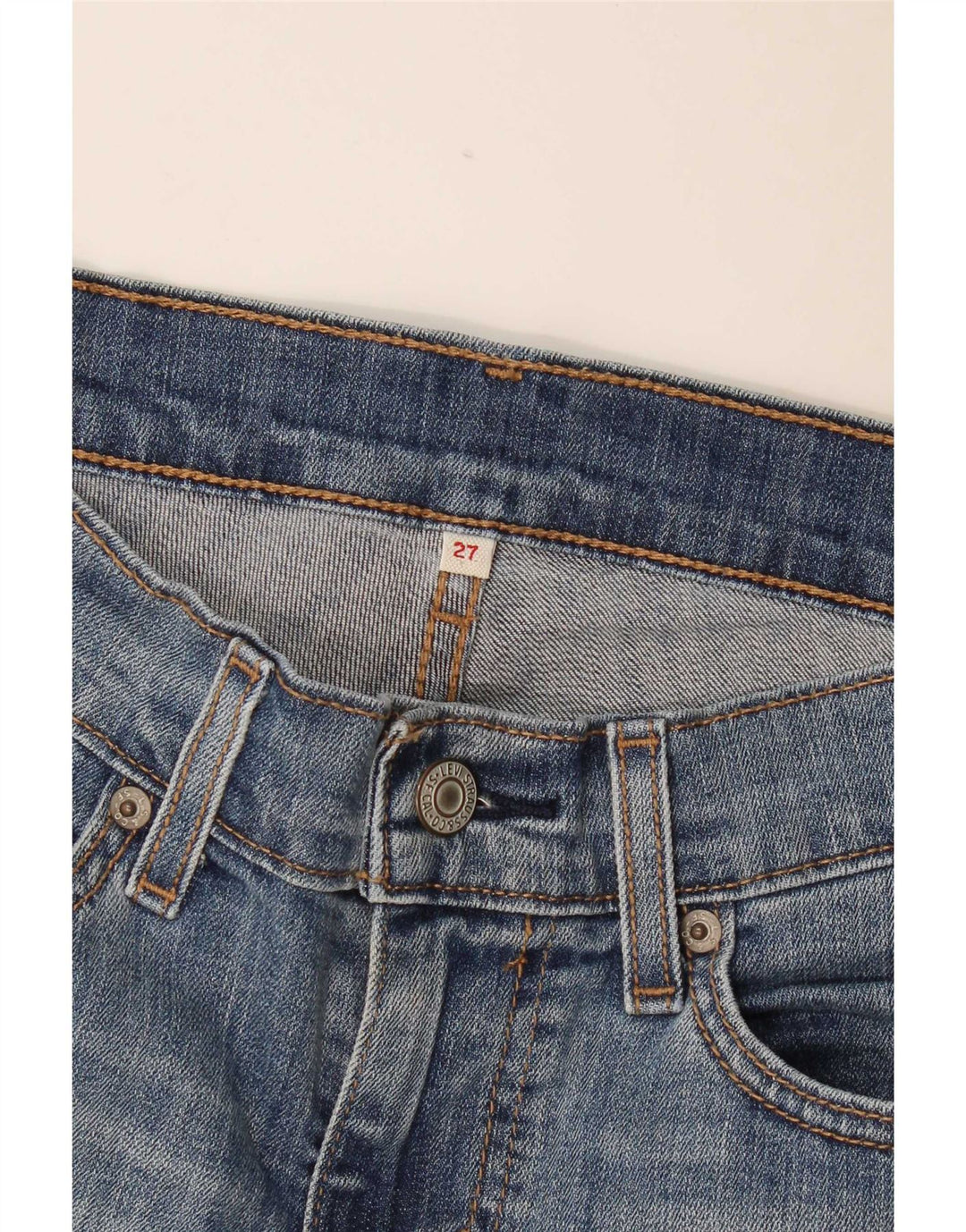 Damskie spodenki jeansowe Levi's W27 Małe, niebieskie, bawełniane