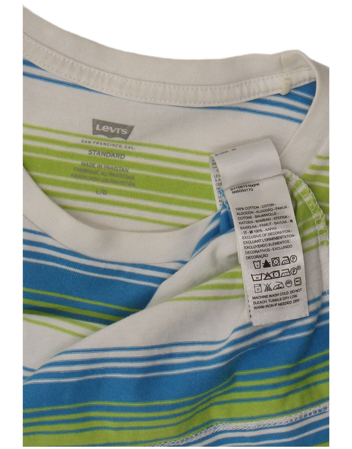 Męski standardowy t-shirt Levi's, duży, wielobarwny, bawełniany w paski