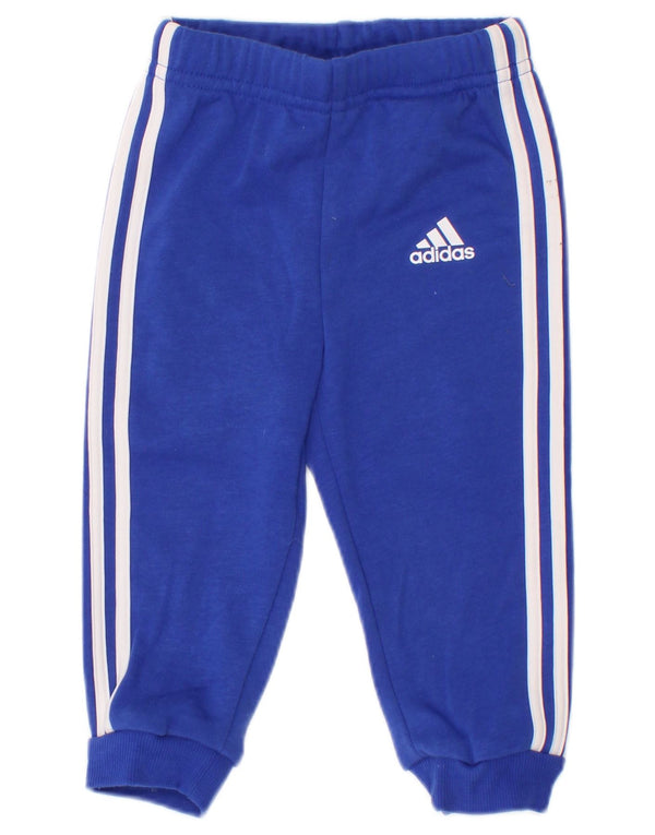 Spodnie dresowe Adidas Baby Boys Joggers 9-12 miesięcy, niebieska bawełna