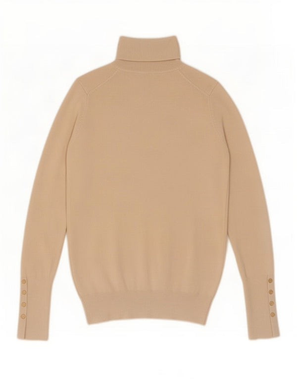 Damski sweter z golfem Zara UK 10 Small Beżowa Wiskoza