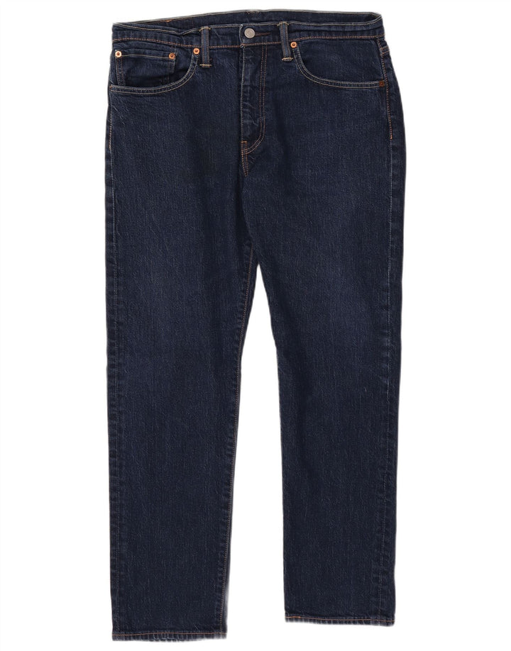 Męskie jeansy LEVI'S 502 Tapered W34 L30 Granatowa bawełna