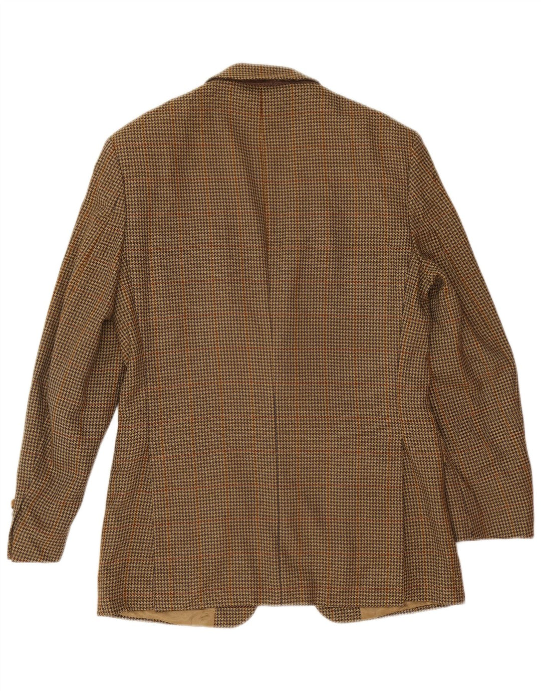 Marks & Spencer Męska marynarka zapinana na 2 guziki UK 36 Small Beige Houndstooth