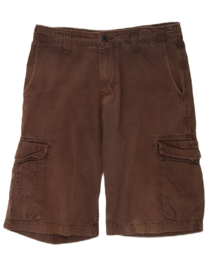 Męskie bermudy Carhartt Cargo W30 Średni brązowy bawełna