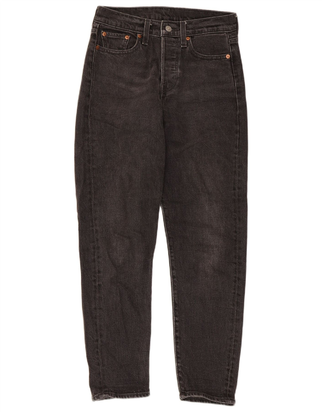 Damskie zwężane dżinsy Levi's W26 L27 Czarna bawełna