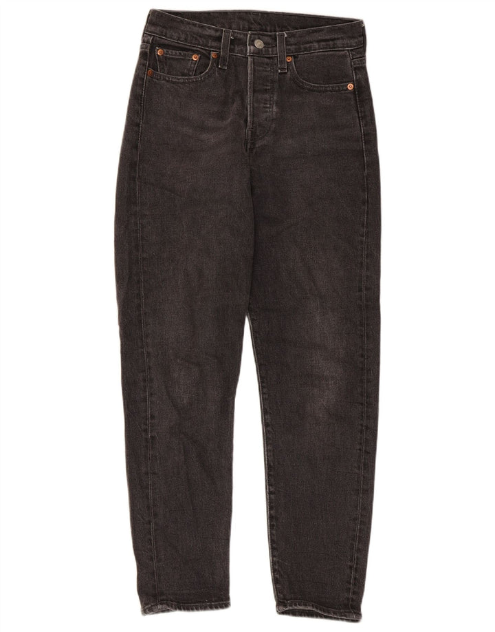 Damskie zwężane dżinsy Levi's W26 L27 Czarna bawełna